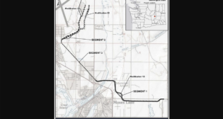 Northern Columbia Basin Railroad Project Map. (Courtesy of CBRW)